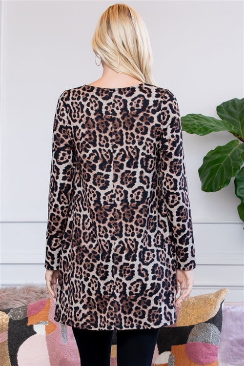 Cozy Leopard Tunic
