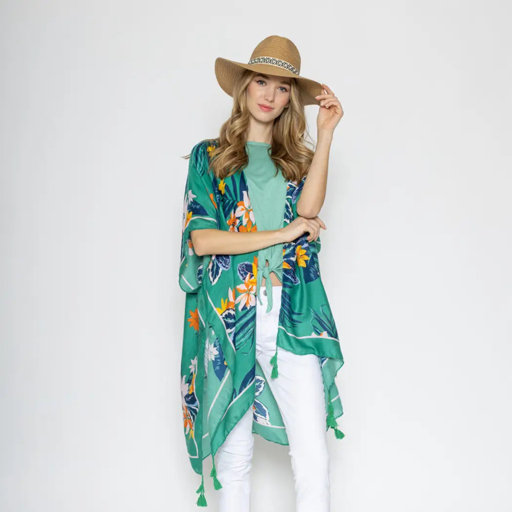 Tropical Floral Kimono