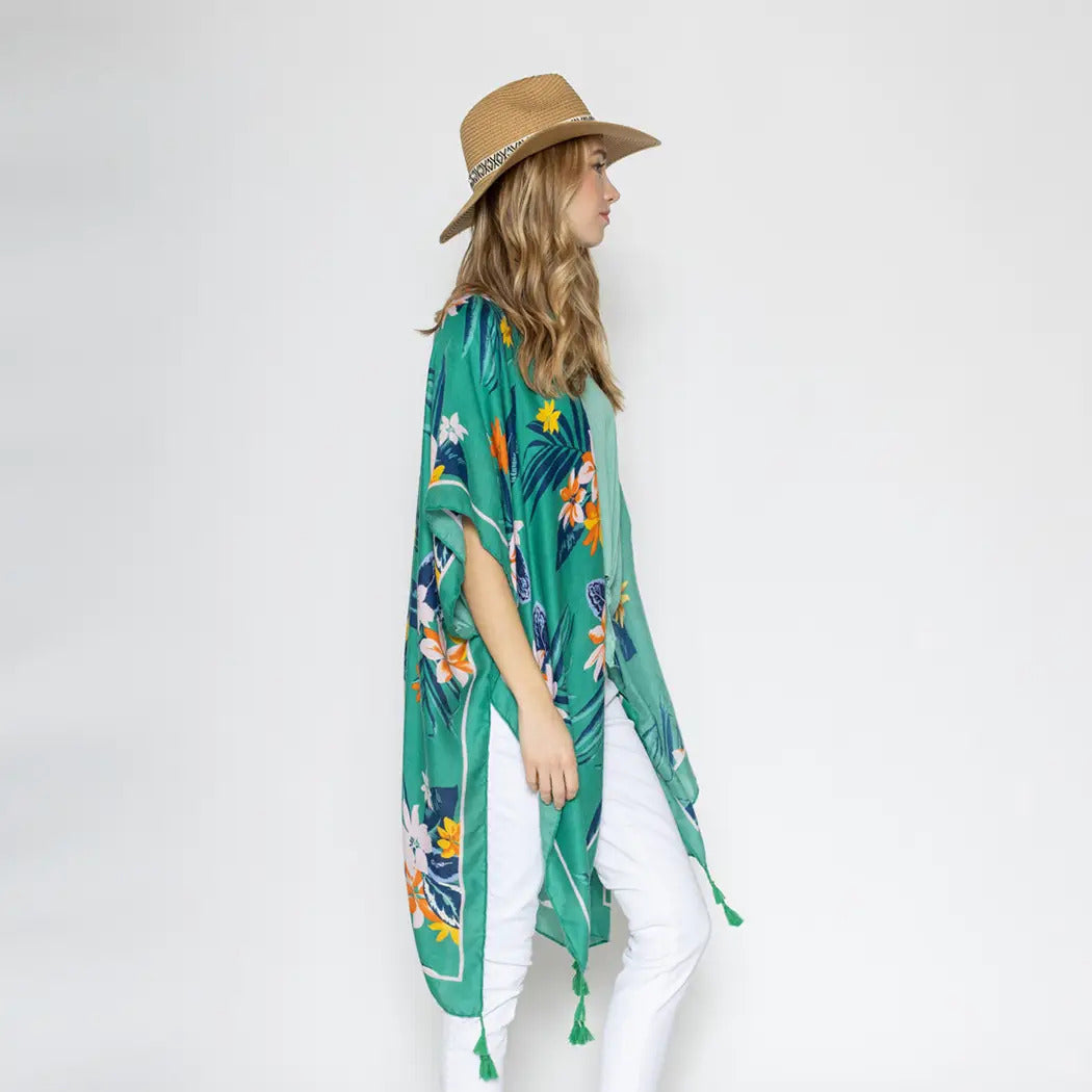 Tropical Floral Kimono
