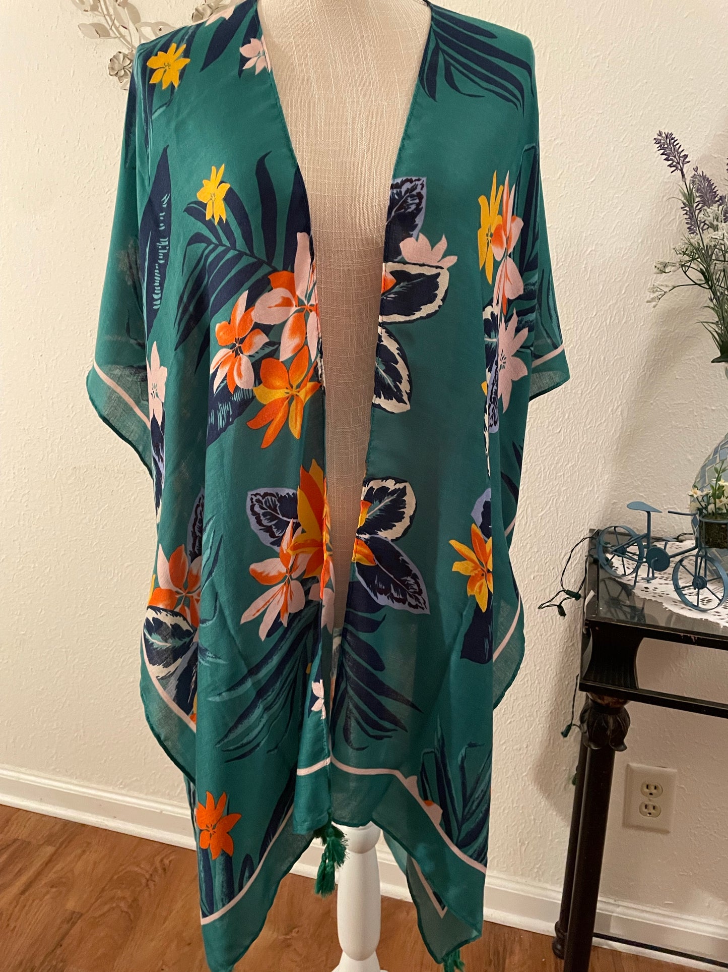 Tropical Floral Kimono