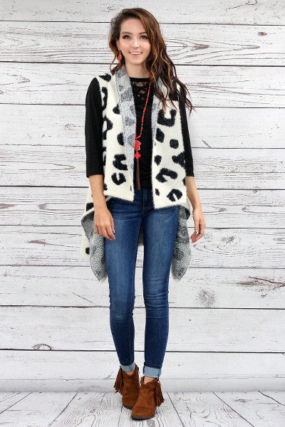 Leopard Print Vest