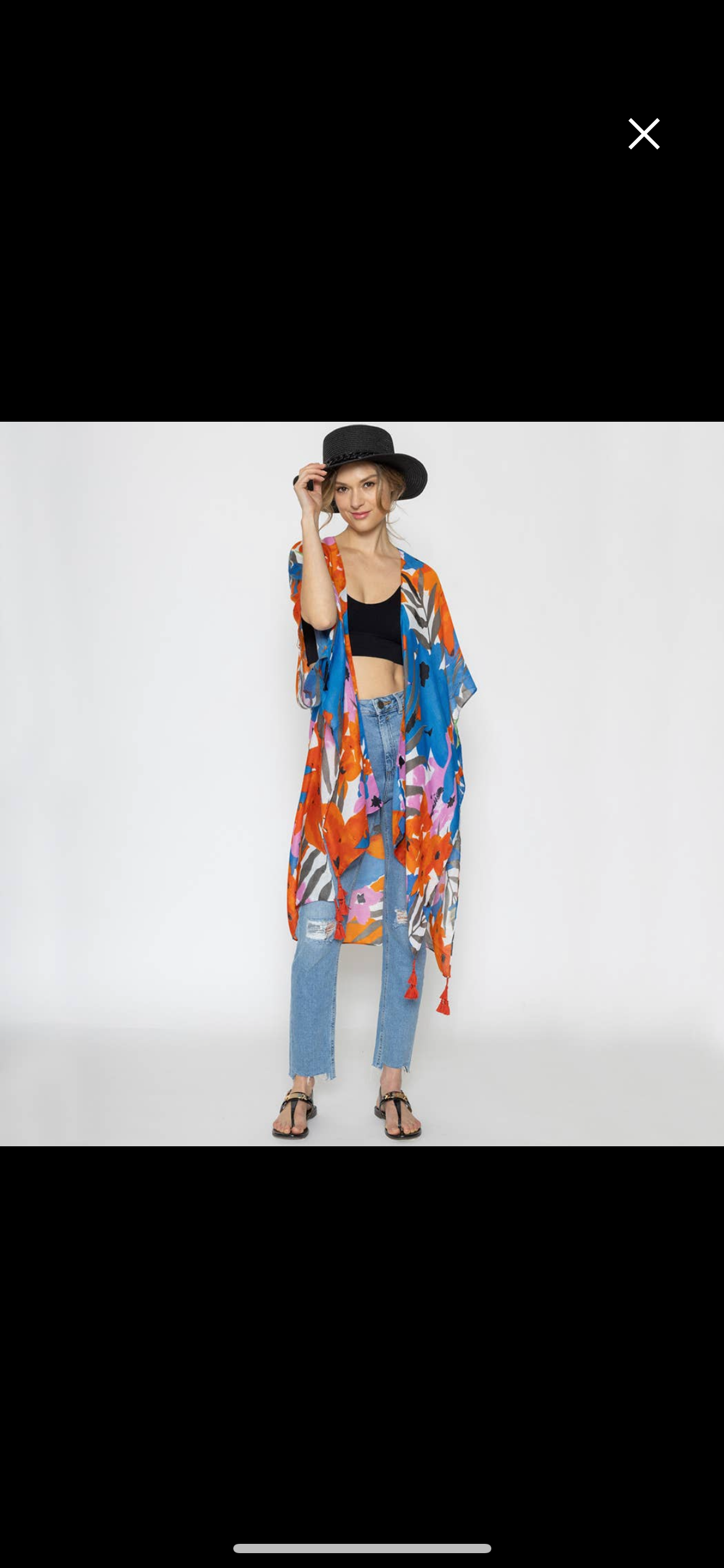 Get inspired floral kimono