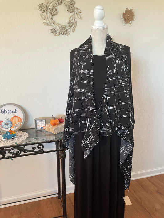 Abstract print vest