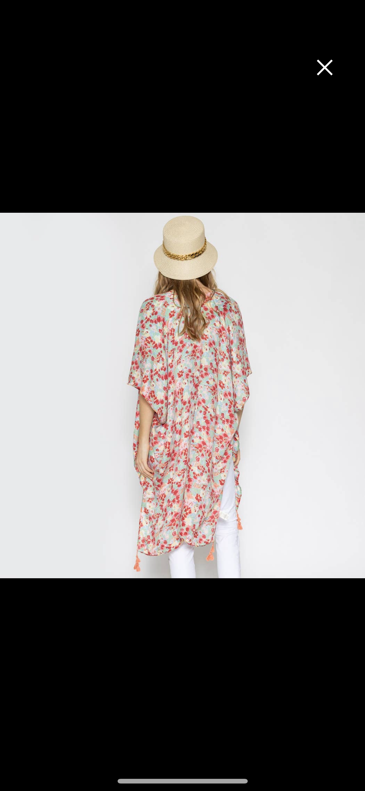 Small floral print kimono