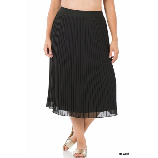 Plus high or low waist skirt