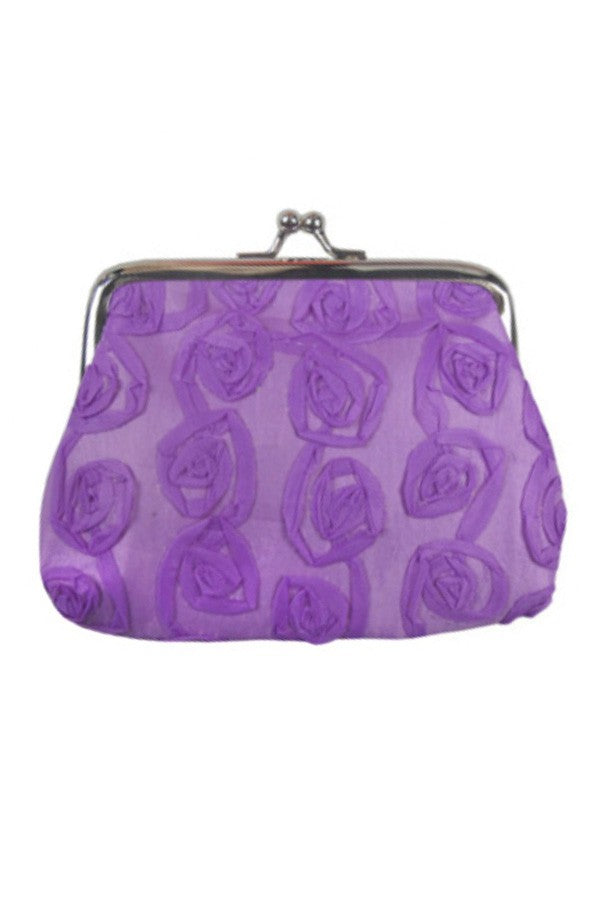 Rose Pattern Coin Purse